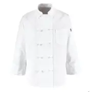 NEW Red Kap Chef Designs Large 10 Button Chef Coat with Thermometer Pocket 0421