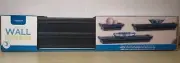 INTERIORS BY DESIGN BLACK WALL SHELF SET.