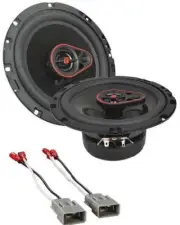 Cerwin Vega 3-Way Coaxial Speakers 6.5" 340 Watts + Honda Harness 72-7800