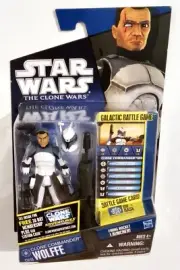 STAR WARS THE CLONE WARS CW48 CLONE COMMANDER WOLFFE 3.75" FIGURE FAST SHIPPING