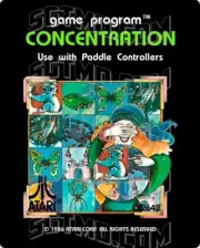 Atari 2600 Replacement Label - Concentration