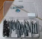 CESDXM Cylinder Fishing Weighs sinker Sets Of 50 pcs Assorte, with Carrier Box.