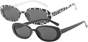 [GALPADA] 2Pairs Creative Eyewear Stylish Sunglasses for Parties Outdoor Activities Lightweight Fashion Glasses with Unique Design