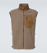 [Sease] Sease Wool and cashmere-blend fleece vest AU 99 brown