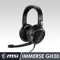 在飛比找PChome24h購物優惠-電競限量促銷 MSI微星 Immerse GH30 V2 耳