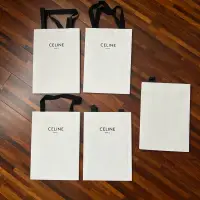 在飛比找蝦皮購物優惠-Celine 專櫃正品 精品紙袋 禮品袋 白色 直式 紙袋 