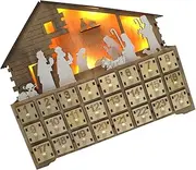 RORPOIR 1pc Led Countdown Calendar Decor Home Desktop Xmas Advent Calendar Rc Chic