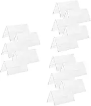GREENADSCAPE 5Pcs Acrylic Table Number Holders Blank Display Signs for Weddings Parties Anniversaries Stable Base for DIY Seating Arrangements and Menu Signage