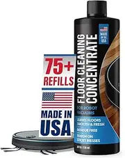 [Samorillo] Floor Cleaning Concentrate for Robot Vacuum Mops - Compatible with Roborock, Tineco, iFloor, Etc. - 75 Uses Per 8oz - Hardwood & Multi-Surface - Made in USA - Non-Toxic, Residue-Free