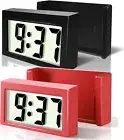 Car Dashboard Digital Clock - Vehicle Adhesive Clock with Jumbo LCD Time