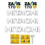 Decal Sticker Set Hitachi ZX170W-5 Digger Excavator Decal Set