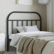 Metal King Single Black Headboard 107 cm Stylish Bedroom Decor Durable Design