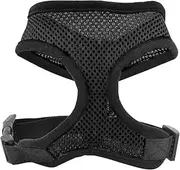 Air Mesh Dog Harness - All Weather Mesh Vest Harness for Small and Medium Dogs - Pet Dog Cat Puppy Soft Leash Vest Mesh Breathe Adjustable Harness Braces Clothes (Black) (L)
