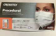 Crosstex GCPBLSF SecureFit Procedural Earloop Face Masks ASTM Level 2 Blue 500Pk