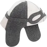 Baluue Unisex Sauna Felt Hat With Unique Pilot Style Cap Bathroom Hat Head Cover For Sauna Steam Room Hair Protection Accessory