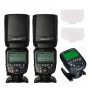 2x YONGNUO YN600EX-RT II Wireless Camera Flash Speedlite+YN-E3-RT II Transmitter