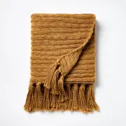 Threshold Studio McGee 60x50" Raised Stripe Chunky Knit Throw Blanket