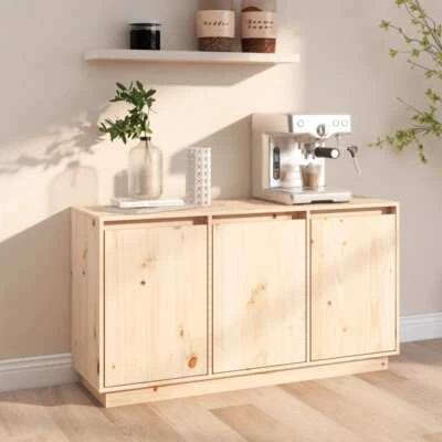 NNEVL Sideboard 111x34x60 cm Solid Wood Pine