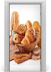 Door Stickers - Macaron Cake Door Wallpaper Sticker Sweet Dessert Stickers Self-Adhesive Removable Home Living(Q,95x215cm)