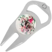 Watercolor Elephant Golf Ball Marker Divot Repair Tool Bottle Opener