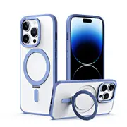 Magnetic Shockproof Case Cover for iPhone 15 Series Cell Phone Protective Cases-Light blue