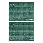 2pcs A4 Self-Healing Cutting Mat 12"x9" Double-Sided Cutter Board Green