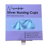 Nisxabebe The Original Silver Nursing Cups-Nipple Shields for Breastfeeding N...