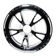 Weld Racing Full Throttle Drag Front Runner 1-Piece Black 15" x 3.5" 2.25" B/S Suit 5 x 4.75" B/C