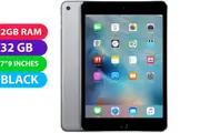 Apple iPad Mini 4 Wifi + Cellular (32GB, Black) - Refurbished (Excellent)