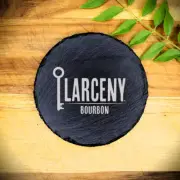 Larceny Bourbon Whiskey Slate Coaster Brand New Handcrafted Laser Engraved