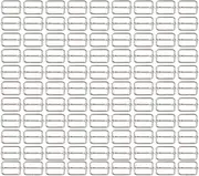 [Generic] Slide Buckle - 100X Metal Rectangle Buckles for Crafts | Webbing Slider Strap Adjuster Hardware Heavy Duty for Wallets, Belts, Luggage Connectors