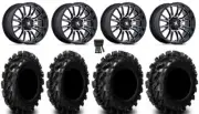 MSA ThunderLips 14" Wheels Machined 28" Swamp Lite Tires Textron Wildcat XX