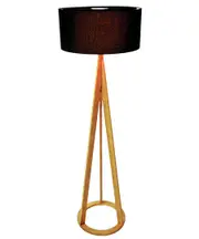 Jacob Floor Lamp in Oak/Black