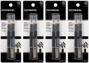 Cover Girl Lot of 4 Easy Breezy Brow Fill and Define Pencils in #500 Black NEW