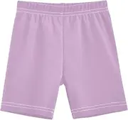 [RPLIFE] Girls Cotton Bike Shorts Clematis Print Toddler Cartwheel Biker Shorts for Under Dresses Summer Outfits, 4-10 Years, Clematis, 10 Years