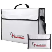 Fireproof Document & Money Bags Large Fireproof & Water Resistant Bag 15 X 12 X
