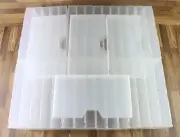 VHS Clear Plastic Cases Side Loader Sleeve Protective Case Lot Of 34