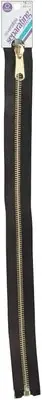 Coats Reversible Separating Metal Zipper 16-Black (Pack of 2)
