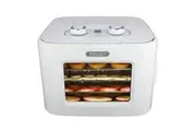 TODO 400W Food Dehydrator Stainless Steel Interior Preserve Yogurt Fruit Dryer Jerky Maker - White