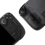 Controller Grip for Steam Deck,Textured Skin kit,for Steam Deck Anti-Skid Sweat-Absorbent Controllers Handle Grips, Buttons (Normal-Obsidian Black)
