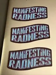 Lot Of 3 Dutch Bros Sticker January 2025 Manifest Radness