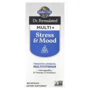2 X Garden of Life, Dr. Formulated Multi+, Stress & Mood, 60 Capsules