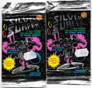 Marvel's Silver Surfer Prism Trading Cards 2 FACTORY SEALED 7 Card Packs 1992