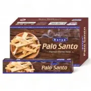 Satya Palo Santo Premium Incense Sticks Aroma Fragrance Box W/ 12 Packs 15g