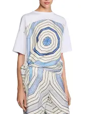 Sandro Spiral Print Tee