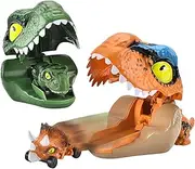 Dinosaur Cars Push Go Catapult Launcher Toys Set, Boys Dino Ejecting Vehicle Playset, Toddlers Mini, Press to Launch, Cool Birthday Gifts 3 4 5 6 Years