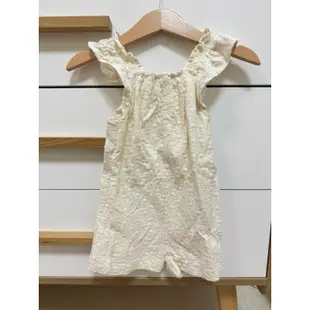 Zara童裝 寶寶蕾絲刺繡連身褲 9-12m