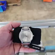 NWT Mvmt unisex Profile Stainless Steel Bracelet Watch 44mm - Stainless Steel