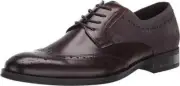 Kenneth Cole Men's Brock Wing Tip Lace Up Oxford Color Brown Size 7