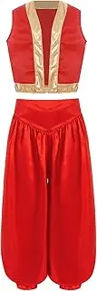 [Choomomo] Boys Super Cartoon Plumber Outfit Game Character Clothes Arabian Prince Vest Bloomers Set